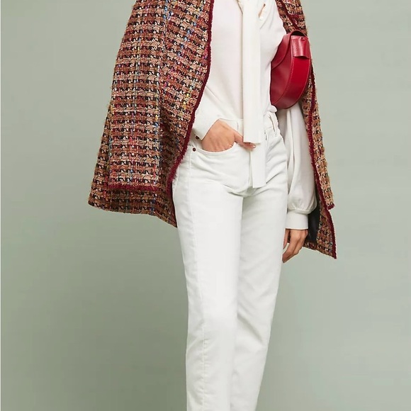 Anthropologie Ett:Twa Harlequin Tweed Blazer long line jacket - Picture 2 of 16